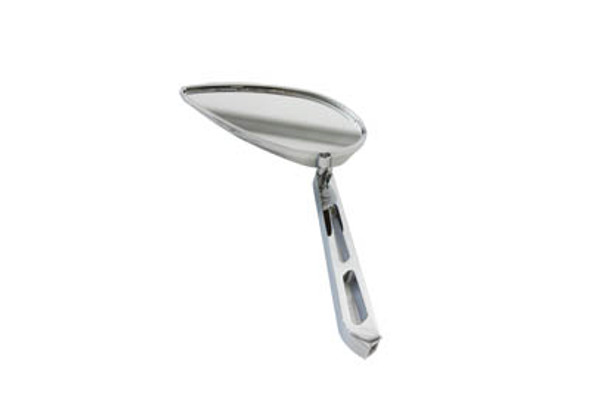 V-Twin - 34-0359 - Micro Teardrop Mirror with Billet Slotted Stem
