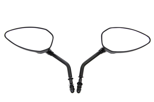 V-Twin - 34-0419 - Triangle Mirror Set with Round Stems