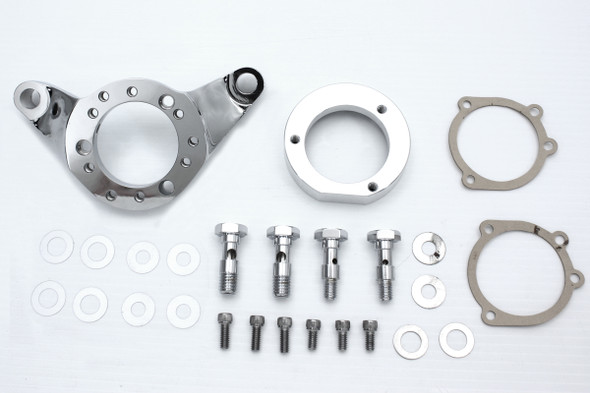 V-Twin - 34-0460 - Air Cleaner Bracket Kit Chrome Billet