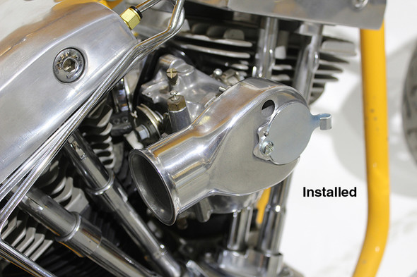 V-Twin - 34-0470 - Tourist Trophy S&S E and OKO Shorty Carburetor Air Snoot