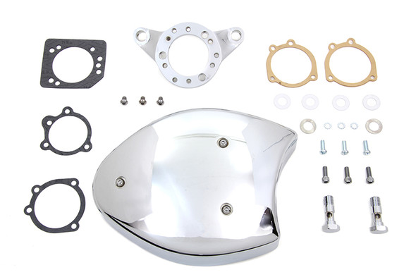 V-Twin - 34-0473 - Chrome Wyatt Gatling Air Cleaner Assembly