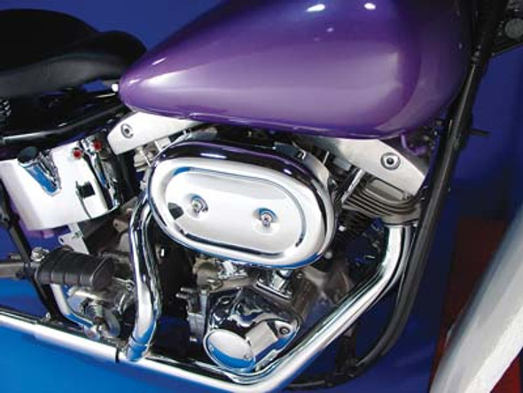 V-Twin - 34-0526 - Chrome Bendix Air Cleaner Assembly