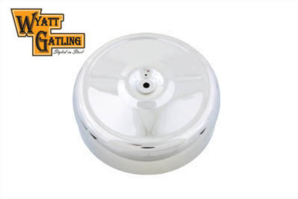 V-Twin - 34-0548 - Wyatt Gatling Air Cleaner Cover Round 8 inch