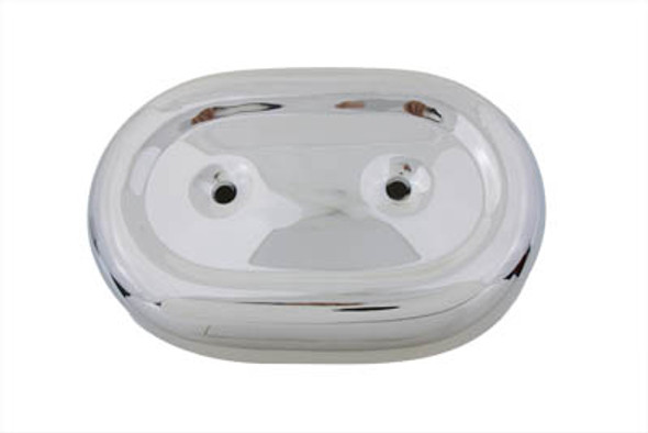 V-Twin - 34-0559 - Oval Air Cleaner Cover Chrome