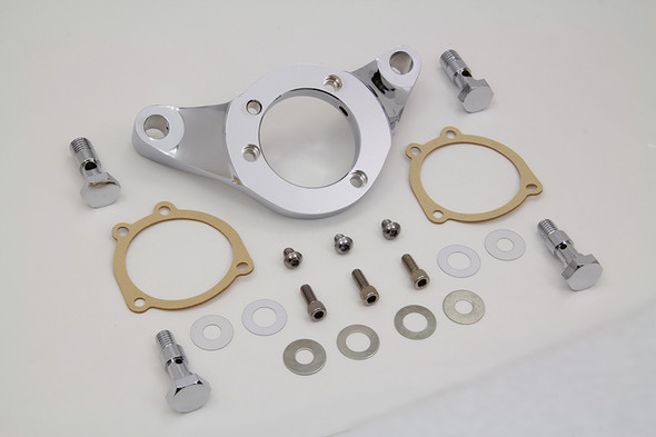 V-Twin - 34-0661 - Air Cleaner Bracket Kit Chrome Billet