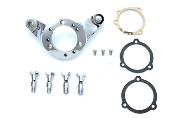 V-Twin - 34-0662 - Air Cleaner Bracket Kit Chrome Billet