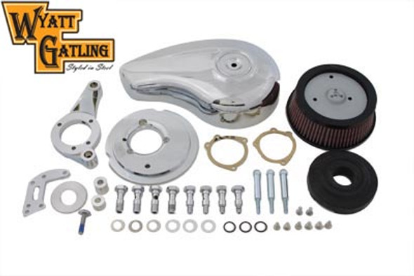 V-Twin - 34-0672 - Chrome Wyatt Gatling Air Cleaner Assembly