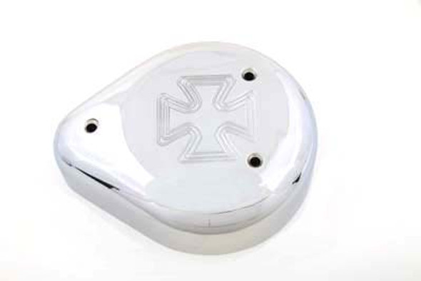 V-Twin - 34-0709 - Air Cleaner Cover with Maltese Design