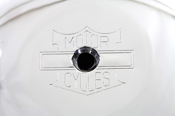 V-Twin - 34-0743 - Chrome 7 inch Round Air Cleaner Cover