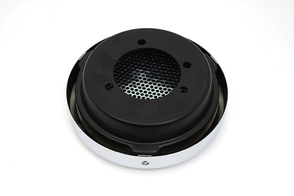 V-Twin - 34-0763 - Wyatt Gatling Chrome Baby Moon Air Cleaner