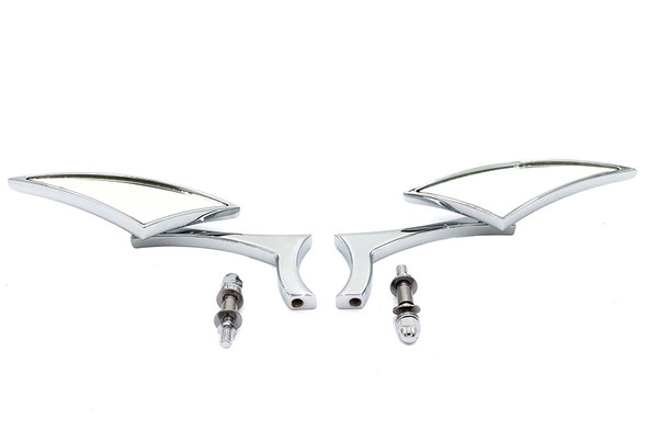 V-Twin - 34-0858 - Odin Diamond Style Mirror Set