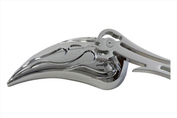 V-Twin - 34-0863 - Chrome Billet Teardrop Mirror Set