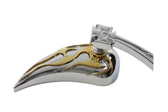 V-Twin - 34-0868 - Chrome Billet Teardrop Mirror Set
