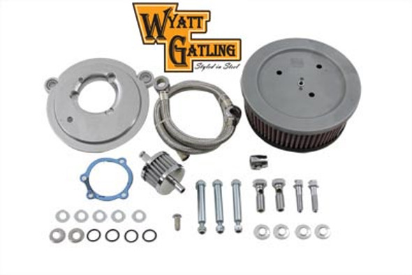 V-Twin - 34-1076 - Wyatt Gatling Air Cleaner Backing Plate Kit