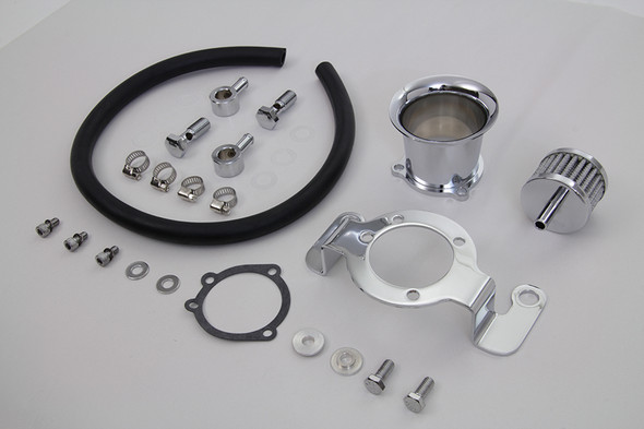 V-Twin - 34-1115 - Velocity Stack Kit Chrome