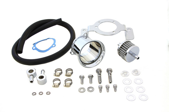 V-Twin - 34-1116 - Velocity Stack Kit Chrome