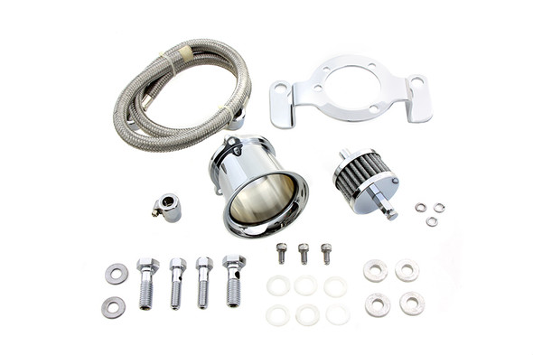 V-Twin - 34-1123 - Velocity Stack Kit Chrome