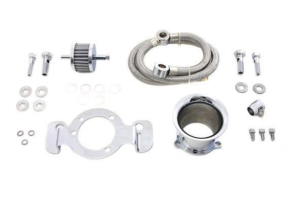 V-Twin - 34-1124 - Velocity Stack Kit Chrome