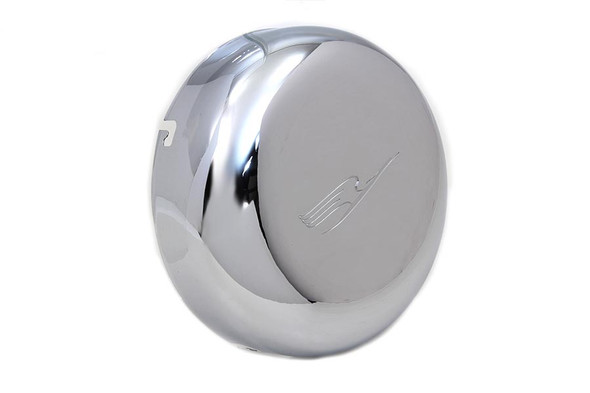 V-Twin - 34-1233 - 7 inch Bird Style Air Cleaner Cover Chrome