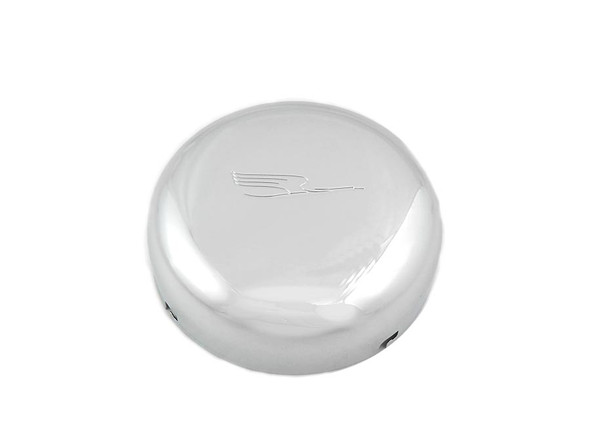 V-Twin - 34-1233 - 7 inch Bird Style Air Cleaner Cover Chrome