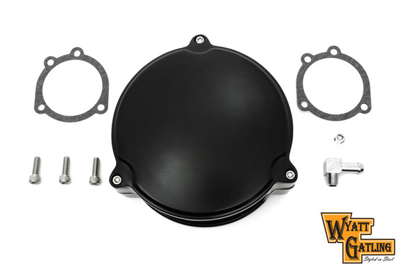 V-Twin - 34-1318 - Wyatt Gatling Black New Era Smooth Air Cleaner