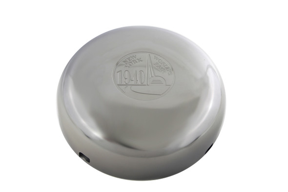 V-Twin - 34-1333 - 7 inch World's Fair Logo Chrome Air Cleaner Cover