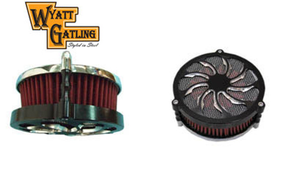 V-Twin - 34-1345 - Wyatt Gatling EFI Air Cleaner Assembly Black