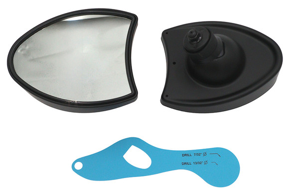 V-Twin - 34-1418 - Fairing Mirror Set Black