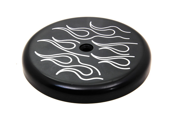 V-Twin - 34-1459 - Black Ball Milled Air Cleaner Cover