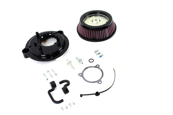 V-Twin - Performance Round High Flow Air Cleaner Kit fits '17-Up Harley M8 Touring, '18-Up Softail Models