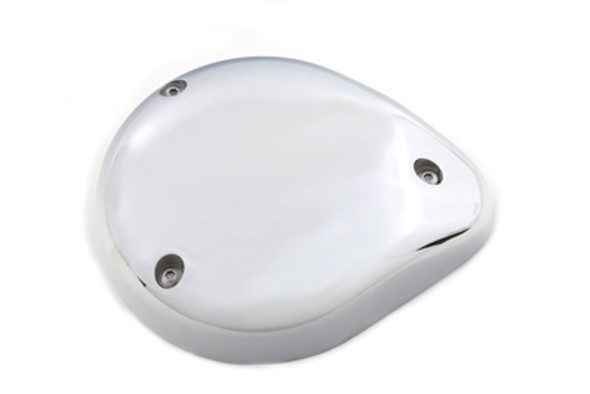 V-Twin - 34-1501 - 5 inch Teardrop Carburetor Cover Chrome