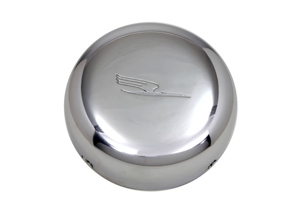 V-Twin - 34-1531 - 7 inch Linkert Bird J-Slot Style Air Cleaner Assembly Chrome