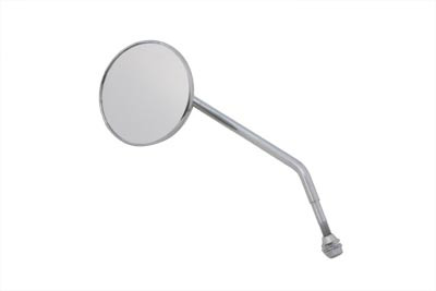 V-Twin - 34-0329 - Replica Round Mirror with Round Stem Chrome