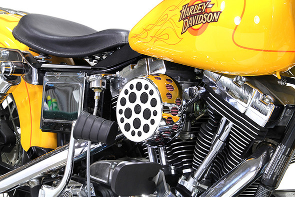 V-Twin - 34-1618 - Chrome Wyatt Gatling Air Cleaner Assembly