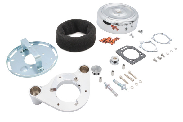 V-Twin - 34-1658 - 7 inch Retro Air Cleaner Assembly Chrome