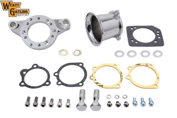 V-Twin - 34-1689 - Chrome Wyatt Gatling Velocity Stack Assembly