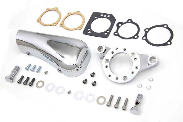V-Twin - 34-1699 - Chrome Wyatt Gatling Breather Snoot Assembly