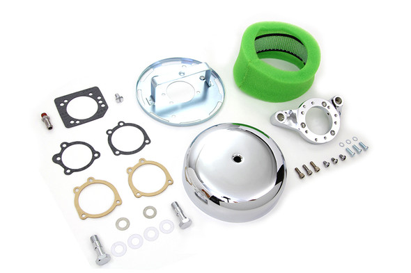 V-Twin - 34-1706 - Chrome Wyatt Gatling Air Cleaner Assembly