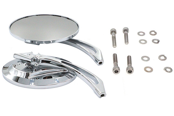 V-Twin - 34-1417 - Oval Mirror Set