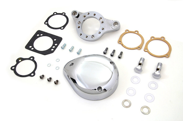 V-Twin - 34-1851 - Chrome Wyatt Gatling Air Cleaner Assembly
