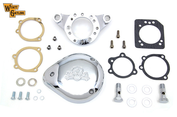 V-Twin - 34-1852 - Chrome Wyatt Gatling Air Cleaner Assembly