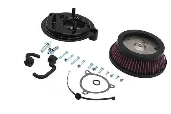 V-Twin - 34-1870 - Performance Round High Flow Air Cleaner Kit