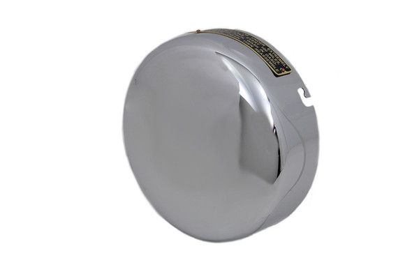 V-Twin - 34-1886 - 6 inch Chrome Air Cleaner Cover