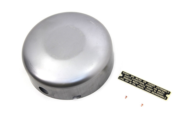 V-Twin - 34-1890 - Raw 6 inch Air Cleaner Cover