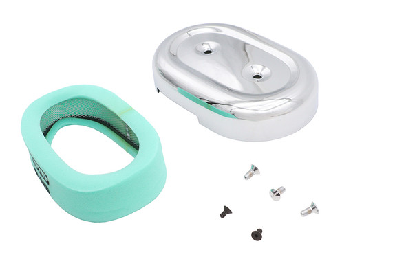 V-Twin - 34-2118 - M8 Oval Air Cleaner Cover Kit