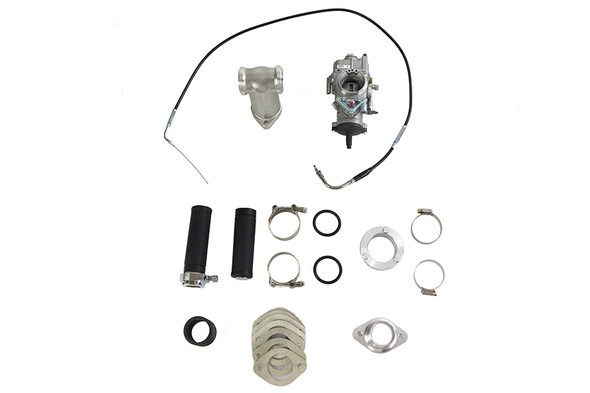 V-Twin - 35-0053 - Dell'Orto 38mm Carburetor Kit - Fits 1955-1965 Harley-Davidson FL