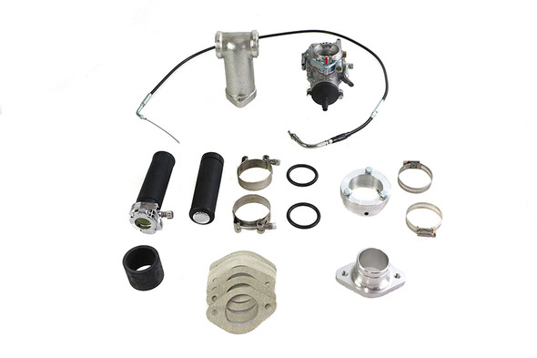 V-Twin - 35-0053 - Dell'Orto 38mm Carburetor Kit - Fits 1955-1965 Harley-Davidson FL