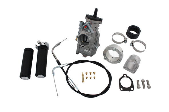 V-Twin - 35-0059 - Dell'Orto 38mm Carburetor Kit - Fits 1937-1963 Harley-Davidson G, 1937-1948 UL, 1937-1952 WL