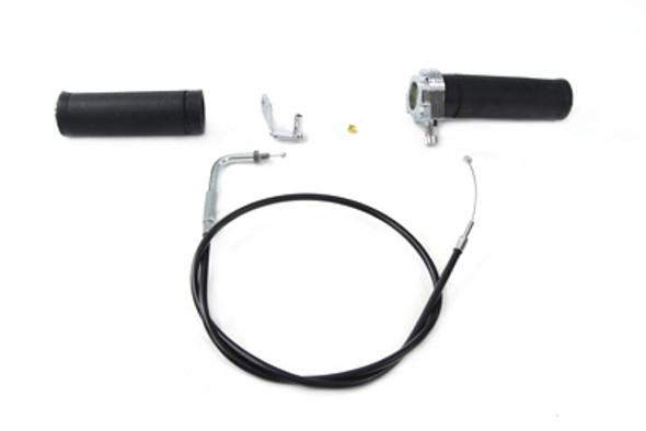 V-Twin - 35-0070 - Keihin Handlebar Throttle and Cable Assembly