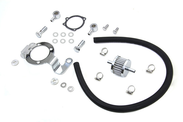 V-Twin - 35-0122 - Crankcase Breather and Bracket Kit